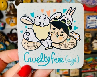 Cruelty free(dge) magnet