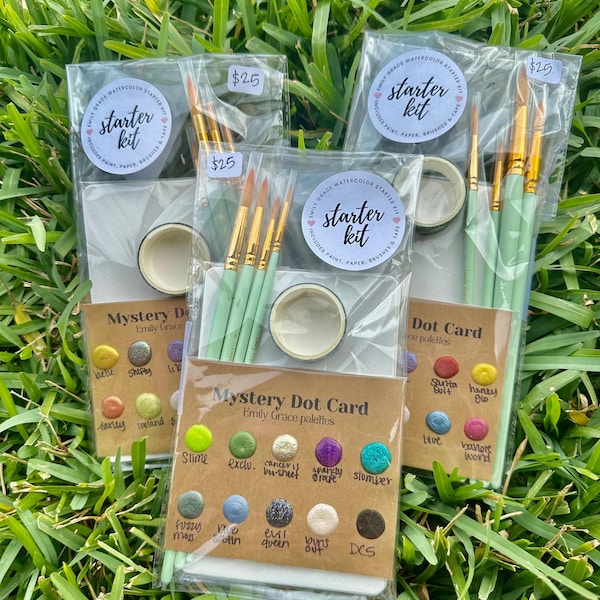 Watercolor Starter Set   | Handmade Watercolors | Handmade Paint | Watercolors | Watercolor | Beginner Palette | Stocking Stuffer
