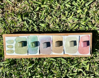 Muted Florals Set - Shimmer and Matte Blended Colors | Handmade Watercolors | Handmade Paint | Watercolors | Watercolor Artist