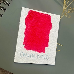 Cherry Wave NEON | Handmade Watercolors | Handmade Paint | Watercolors | Watercolor Artist  | Granulating Watercolor