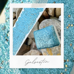 Galveston | Mica Glitter Mix | Handmade Watercolors | Handmade Paint | Calligraphy | Lettering |