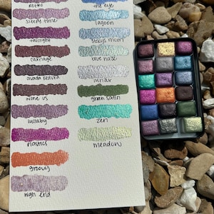 Discontinued Watercolor Palette  | Handmade Watercolors | Handmade Paint | Watercolors | Watercolor | Beginner Palette