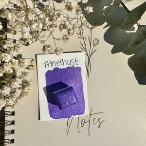 Amethyst | Handmade Watercolors | Handmade Paint | Watercolors | Watercolor | Watercolor Artist