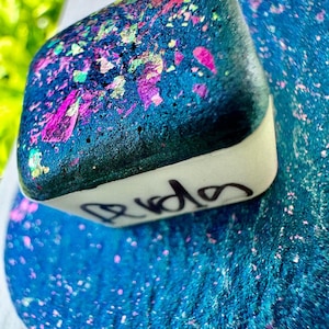 Mica Flake Blue Watercolor Shimmer | Handmade Watercolors | Handmade Paint | Watercolors | Watercolor | Watercolor Artist
