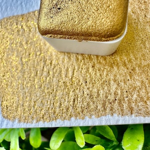 Gold Bar | Glitter Mix | Handmade Watercolors | Handmade Paint | Watercolors | Watercolor | Watercolor Artist