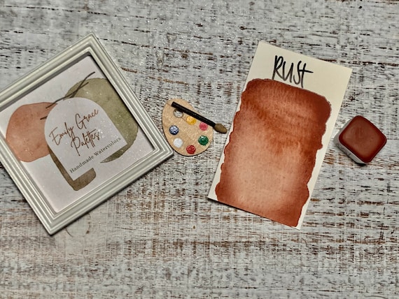 Rust | Handmade Watercolors | Handmade Paint | Watercolors | Watercolor Florals | Boho Series | Watercolor Artist