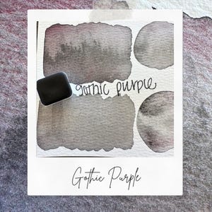 Gothic Purple  | Handmade Watercolors | Handmade Paint | Watercolors | Watercolor | Watercolor Artist