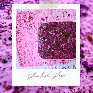 Griezelige gloed | Handgemaakte aquarellen | Handgemaakte verf | Aquarellen | Aquarel glitter | Handgemaakte kaarten | Kalligrafie | Belettering