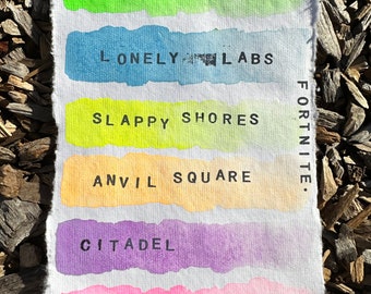 Pastel Neon Set | Handmade Watercolors | Handmade Paint | Shimmer Paint |