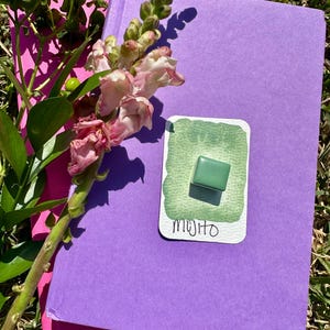 Mojito | Aquarelles faites main | GRANULATION | Cartes faites main | Fleurs à l'aquarelle | pigment mat | Poêles à aquarelle