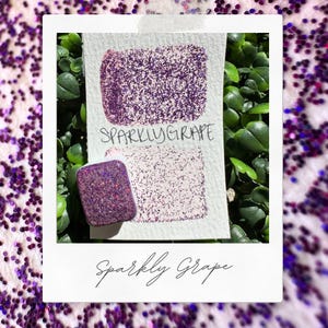 Sprankelende druif | Handgemaakte aquarellen | Handgemaakte verf | Aquarellen | Aquarel glitter | Handgemaakte kaarten | Kalligrafie | Belettering
