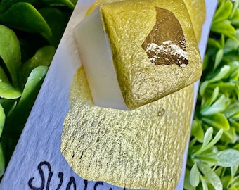 Sunshine | Gold and Silver Leaf | Handmade Watercolors | Handmade Paint | Watercolors | Watercolor Art | Calligraphy | Lettering