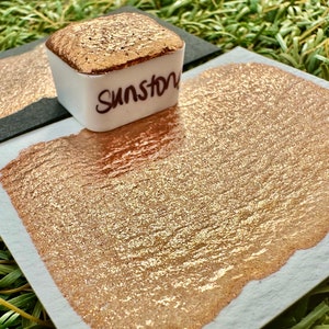 Sunstone | Handmade Watercolors | Handmade Paint | Watercolors | Watercolor Artist | Calligraphy | Quarter