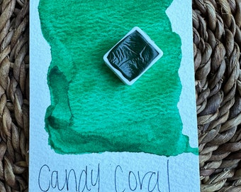 Candy Coral | Granulation | Handmade Watercolors |  Paint | Watercolors | Watercolor Artist  | Granulating Watercolor