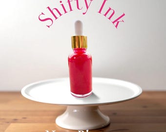 Neon Blossom | Shifting Ink | Handmade Ink | Calligrapby | Stencils | Handmade Cards| Watercolor Art | Colorshift Ink | Shimmer Ink