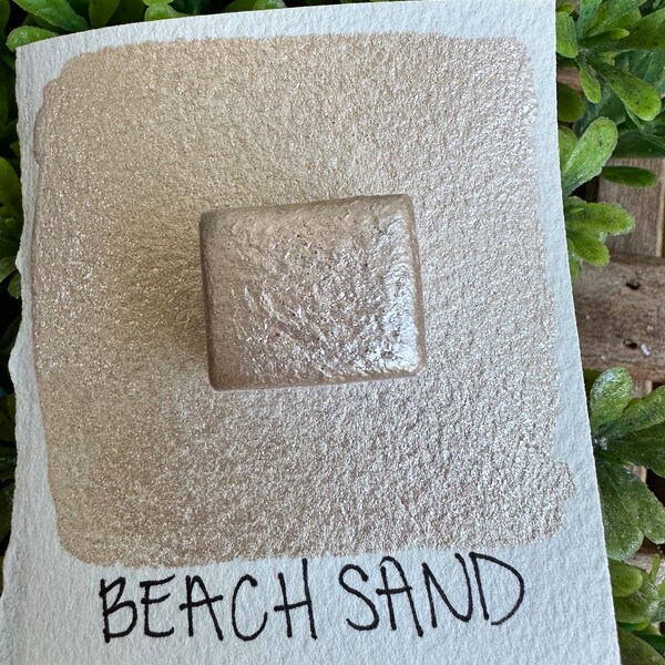 BEACH SAND  | Handmade Watercolors | Handmade Paint | Watercolors | Watercolor | Handmade Cards |