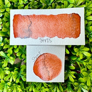 Stros' | Aquarelles faites à la main | GRANULATION | Cartes faites à la main | Fleurs aquarelles | Pigment mat | Casseroles PLEINES