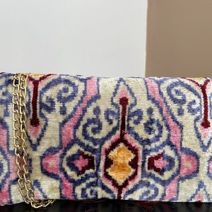 Ethnic Pattern Bag | Clutch Bag | Evening Bag | Ikat Bag | Silk Clutch ...