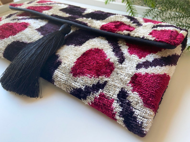 Ikat Bag Ikat Handbag Women Clutch Bag Clutch Bag Evening Bag Mini Bag Velvet Clutch Bag Women Bag Ikat Clutch Bag