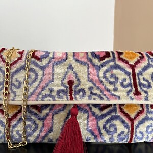 Ethnic Pattern Bag | Clutch Bag | Evening Bag | Ikat Bag | Silk Clutch ...