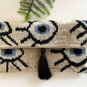 Ikat Eyes Clutch Bag | Mothers Day Gift | Ikat Clutch Bag | Clutch Bag | Evening Bag | Ikat Bag | Mini Bag | Ikat Handbag | Women Clutch Bag