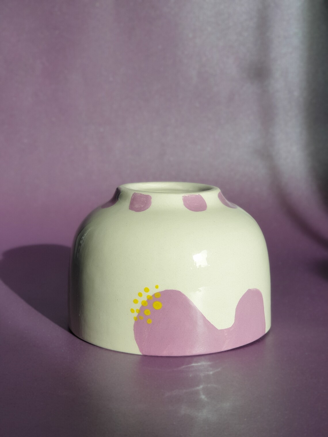 Ceramic Abstract Bowl Small Batch Bowl Pottery Yoghurt Bowl Etsy