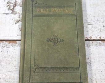 1888 Lilla solstråle berättelse Agnes Vollmar Livro Sueco Antigo Crianças Lendo Biblioteca Decorativa Vintage Pequeno Raio de Sol História para Dormir