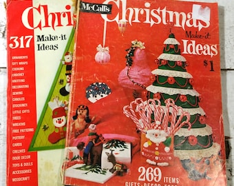 CHOICE McCalls Christmas Make It Ideas Magazines Home 60s 70s Recipe Cook Decorate Advertisements Photos Kitchen Family Retro Style Vintage