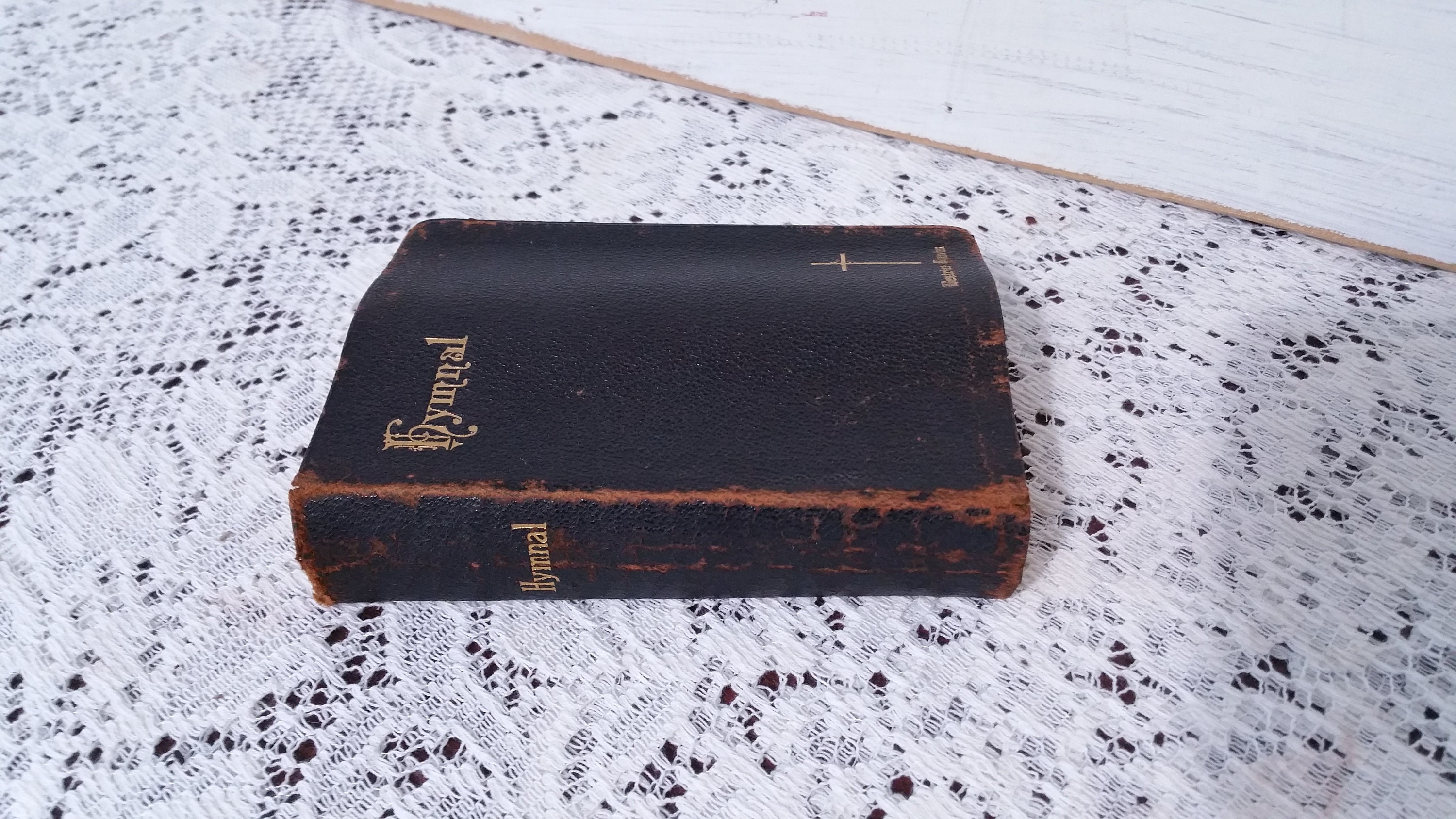 CHOICE Antique Hymnal Book Sheet Music Song Shelf Decor Play Church ...