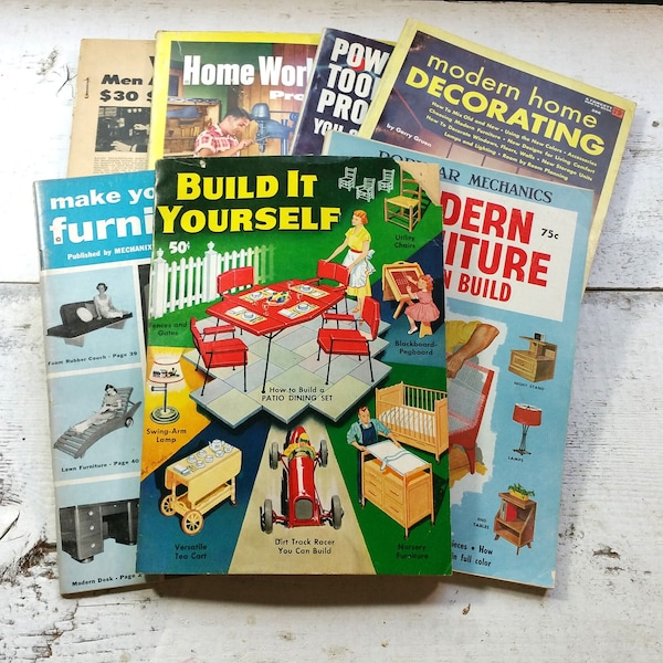 CHOICE Midcentury Modern Home Furniture Make Do Build It Books Magazines Vintage 40s 50s Interior Design Retro Crafts Pinterest DIY Popular