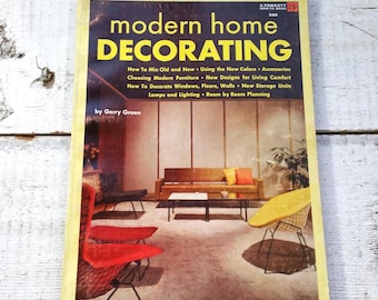 Midcentury 1955 Modern Home Decorating Furniture Make Do Build Books Magazines Vintage 40s 50s Interior Design Retro Crafts Pinterest DIY