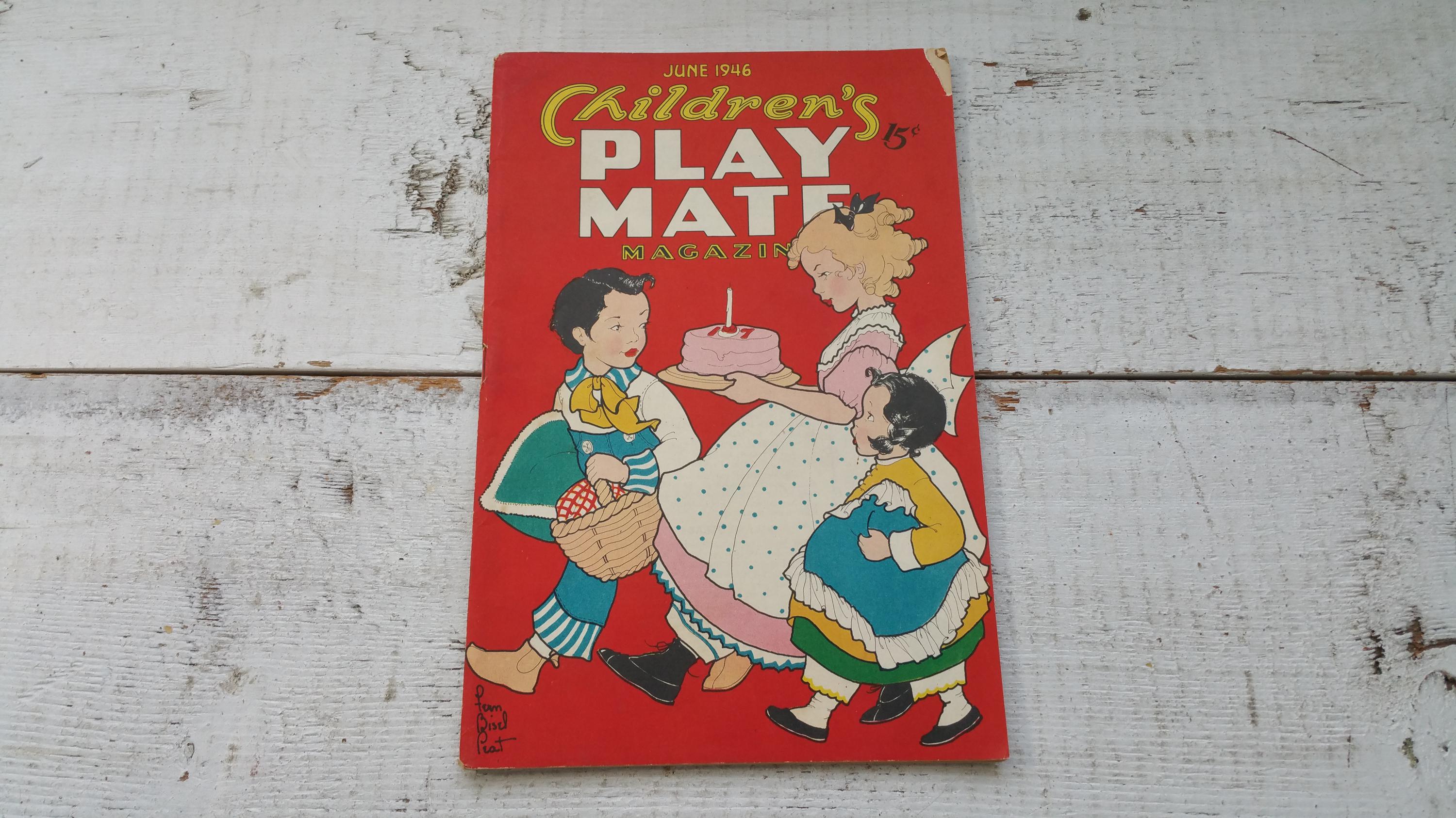 CHOICE Children's Play Mate Magazine 1940s Book Picture