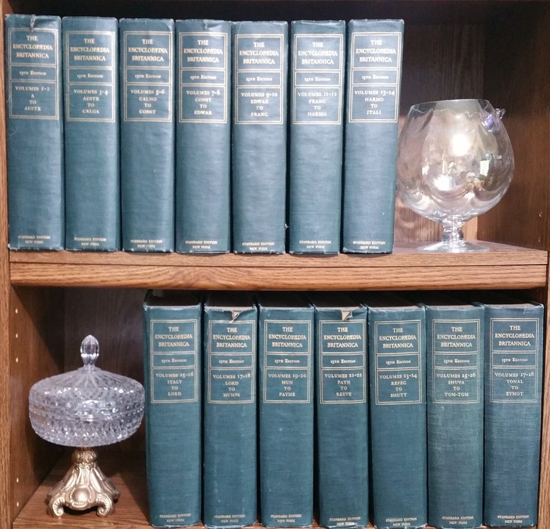 Complete 1926 Encyclopedia Britannica Set 13th Edition Vintage