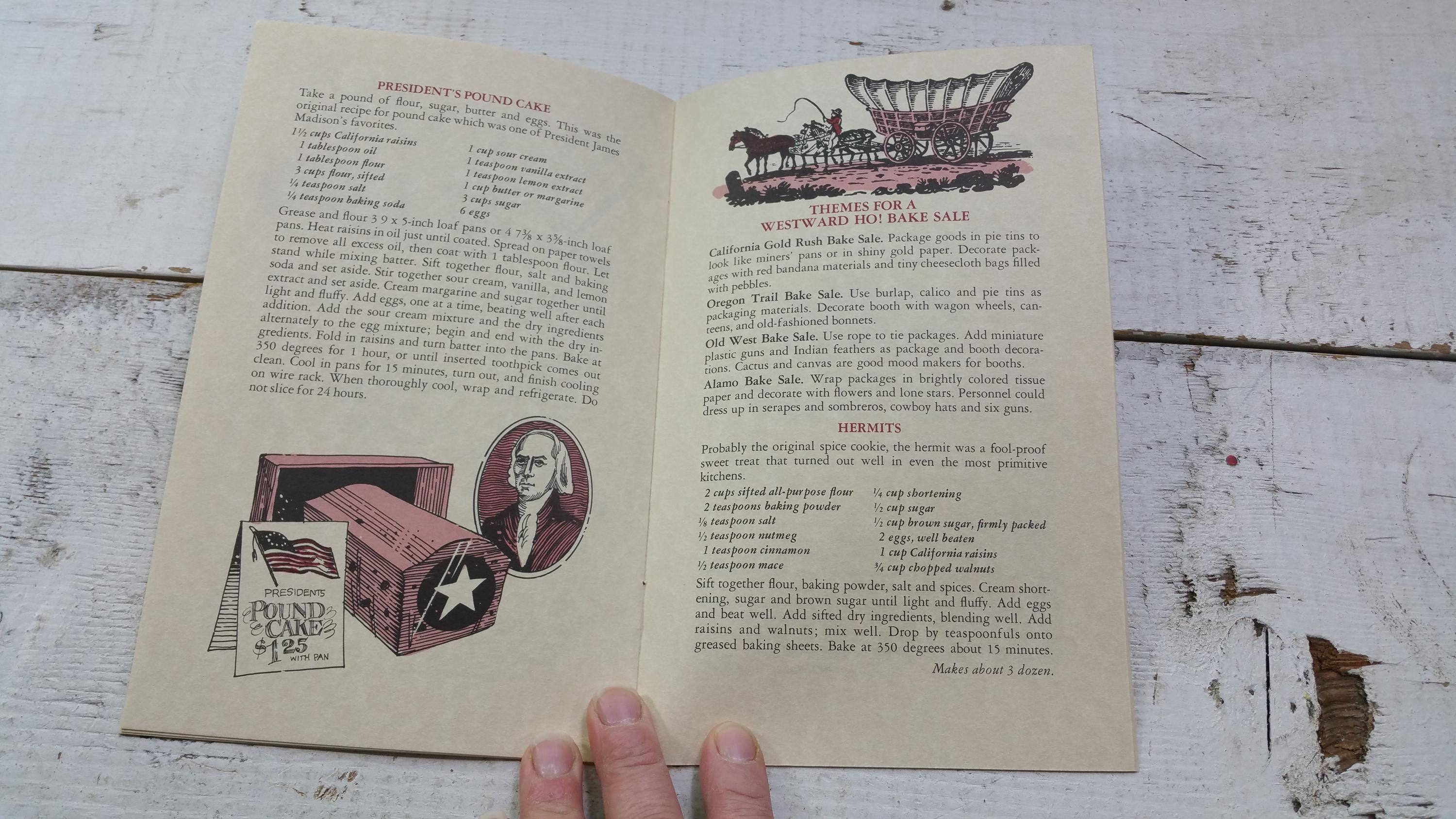 Raisin Flags N Funds Cook Booklet Guide to Heritage Bake Sale Vintage ...
