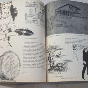 Commercial Art Techniques Book Show Over 500 How To Draw Illustration Vintage 1952 Images Photos Retro Midcentury Paint Letter Magazine Ads