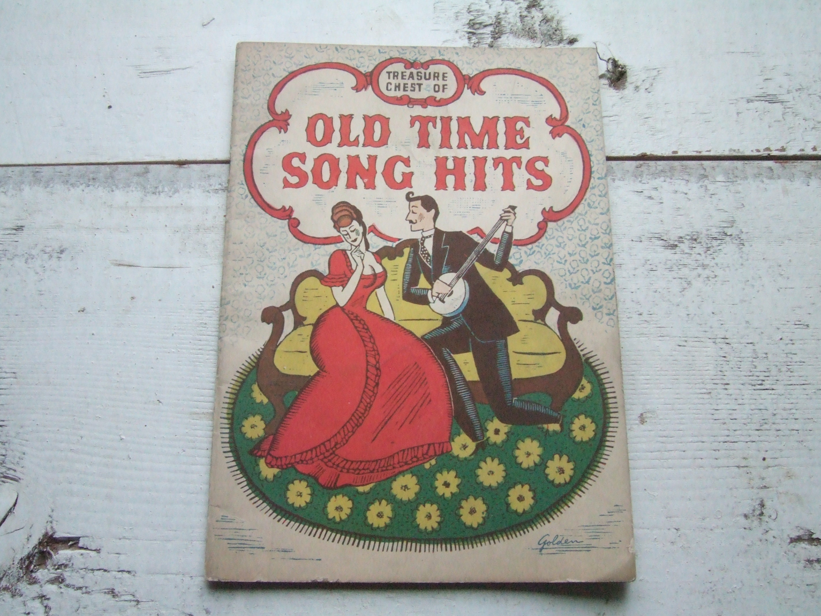 Vintage 1935 Old Time Song Hits Sheet Music Lyrics Book Etsy