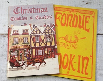 Livro de Receitas Vintage Choice Potpourri Press: Fondue, Biscoitos e Doces de Natal, Receitas Favoritas da Família, Jantar, Sobremesas e Assar.