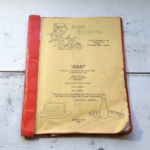 Home Cooking Galion Foursquare Gospel Church OH Cookbook Vintage Ohio Book Recipes Family Meal Kitchen Potluck Casserole Dinner Supper Bake