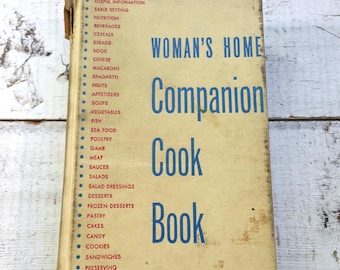 Well Loved Woman's Home Companion Cook Book 1953 by Dorothy Kirk Vintage Favorite Cookbook Family Meals Recipes Kitchen Baking Supper Dinner