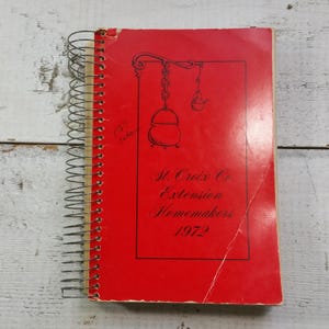 St. Croix County Extension Homemakers Cookbook Vintage Wisconsin Cook Book WI Recipes Old Kitchen Baking Family Meals Dinner Supper Favorite