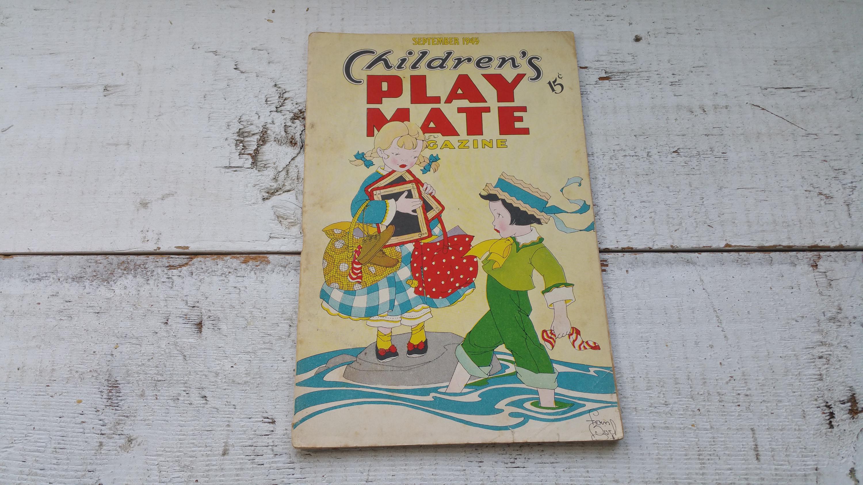 CHOICE Children's Play Mate Magazine 1940s Book Picture