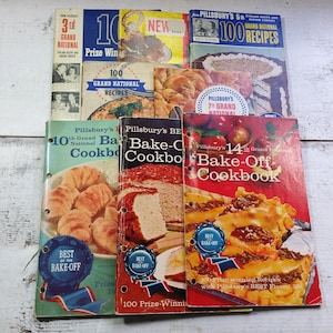 CHOICE Pillsbury Bake-Off Cookbook Recipes Vintage 50s 60s Desserts Cooking Meal Cook Book Baking Kitchen Bread Cake Supper Dinner Casserole