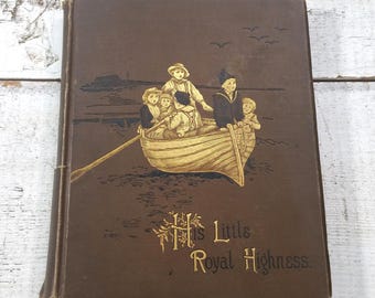 Sua Pequena Alteza Real, livro infantil antigo ilustrado por Ruth Ogden, década de 1800, para decoração de leitura na hora de dormir, pratos vintage para quarto de bebê, meninos e meninas.