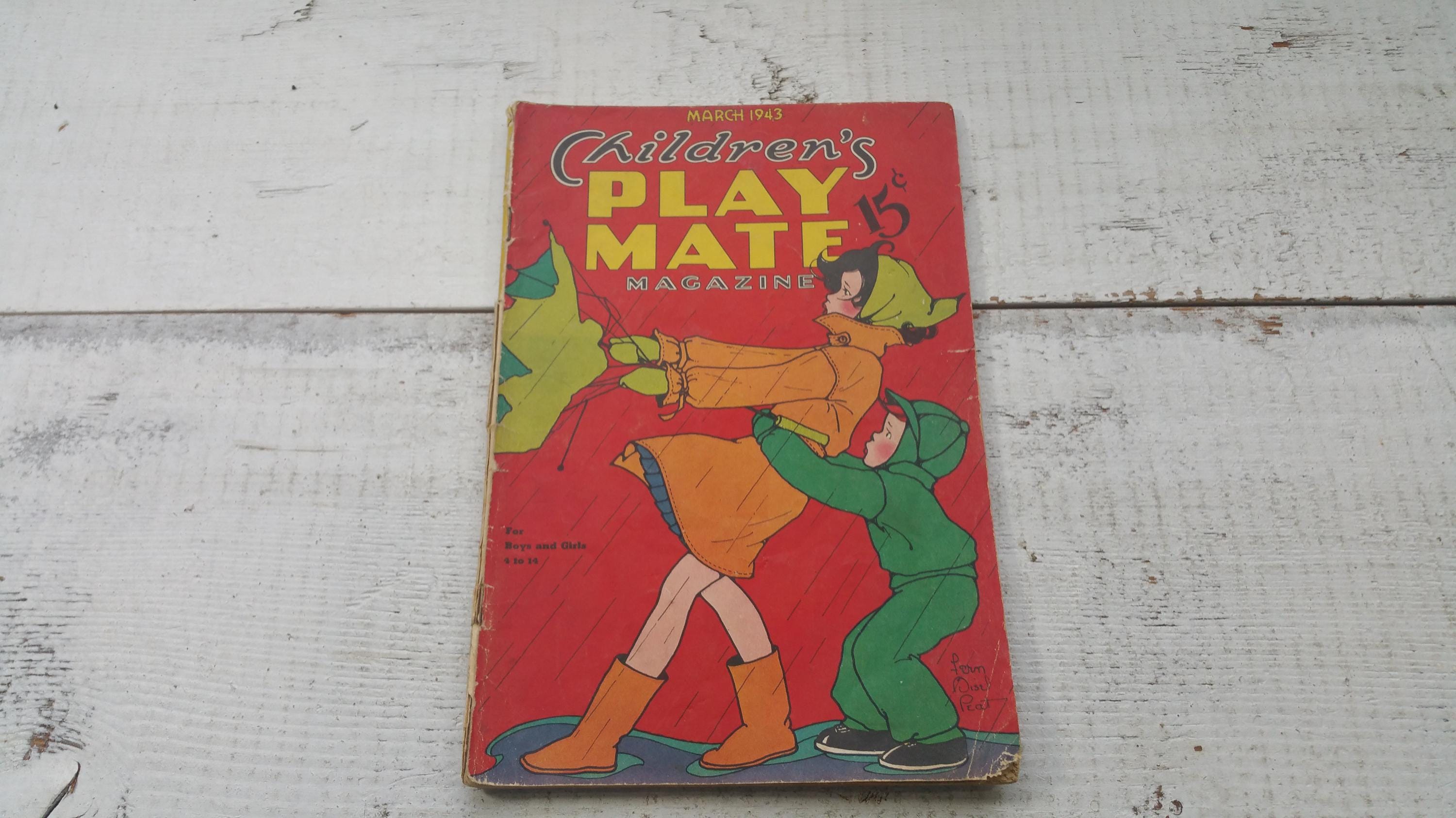 CHOICE Children's Play Mate Magazine 1940s Book Picture