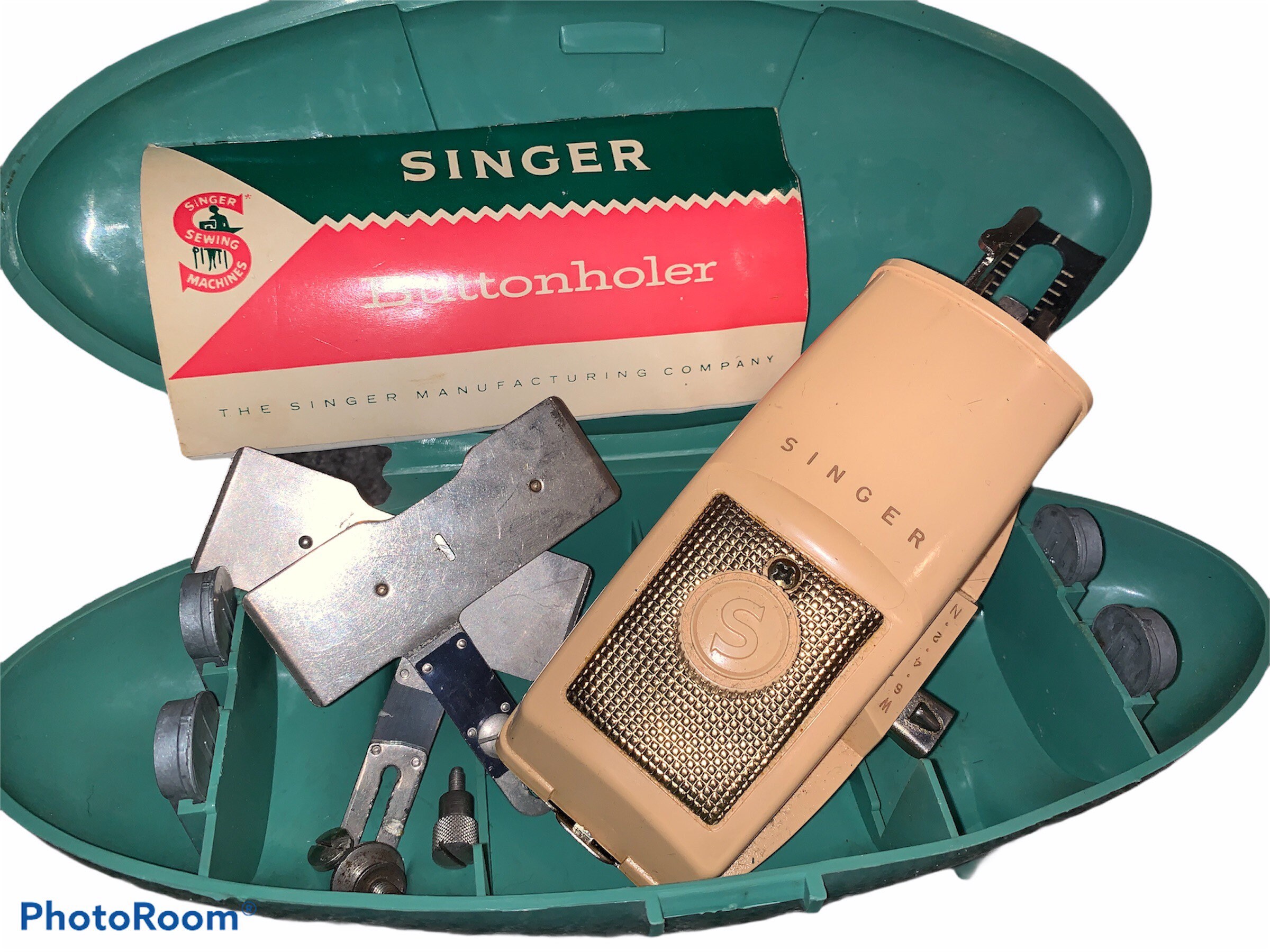 Singer Buttonholer Attachment with Plates 489500 Vintage Etsy
