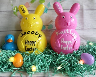 Personalized Jumbo Easter Bunny Egg: Fillable Easter Basket