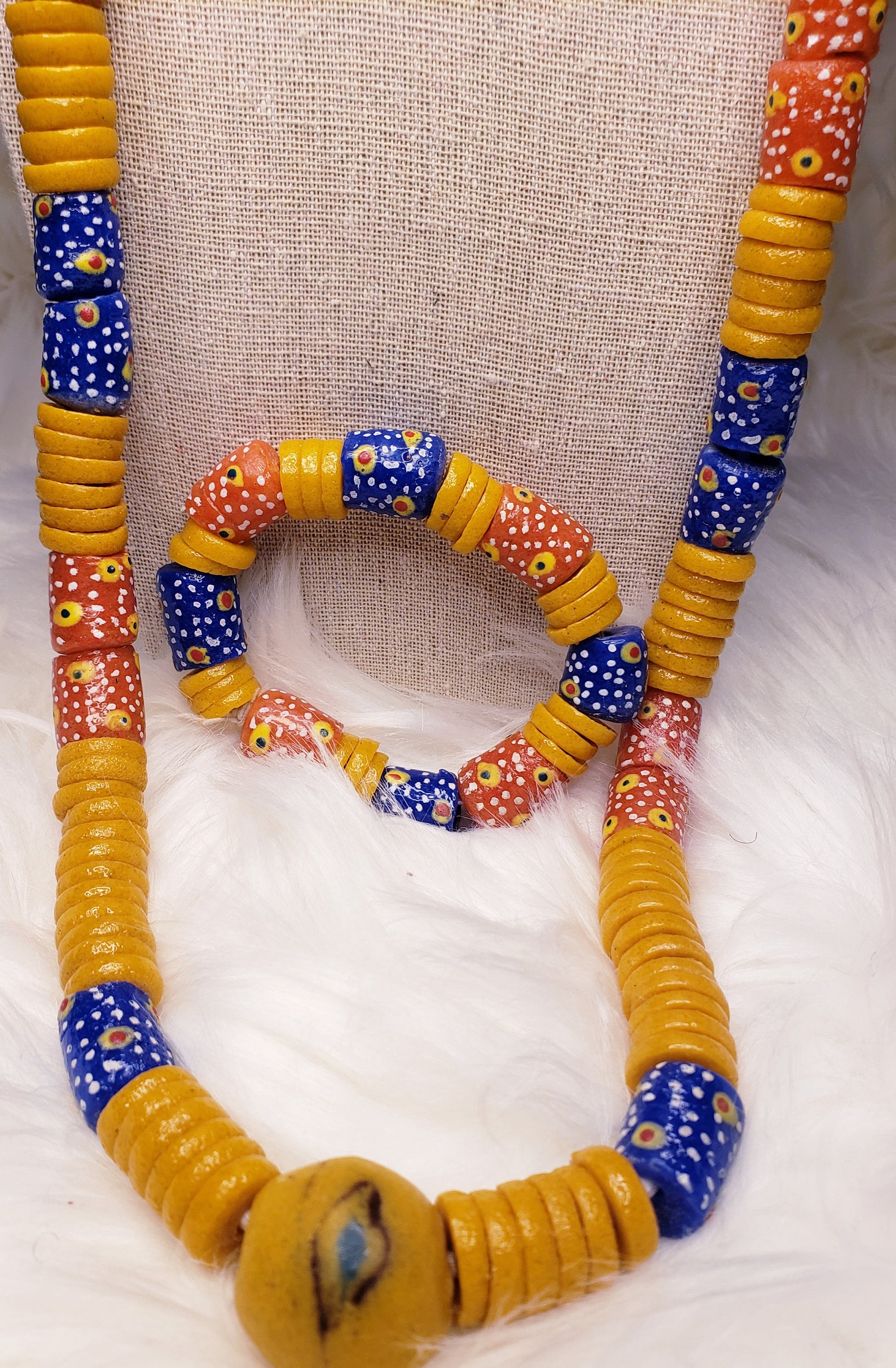 African Kente bead. Ghana kente bead necklaces Etsy