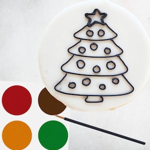 Paint Your Own Sugar Cookies, Christmas paint your own sugar cookies, Christmas Sugar Cookies, Kids Christmas Craft, sugar cookies