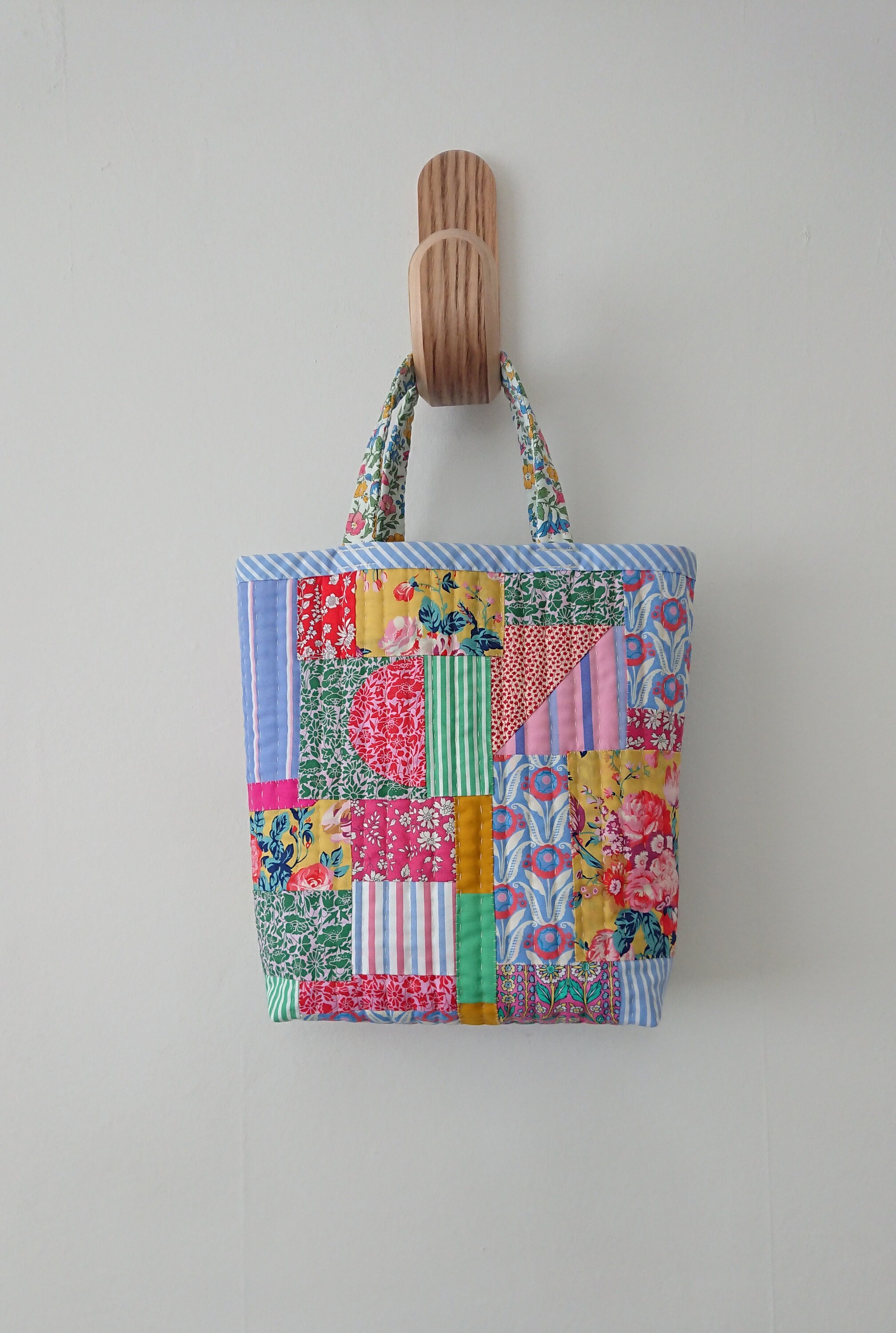 Patchwork Quilt Bag b Hand Sewn Patchwork and Quilted Etsy UK