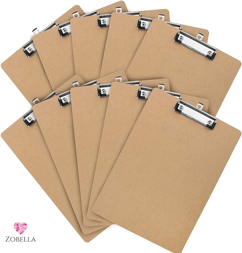 A4 and A5 Wooden Clipboard With Hanging Hole for Etsy UK